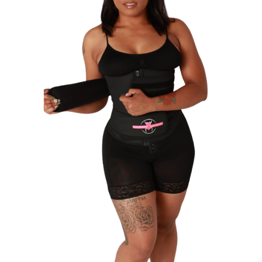 TIANEK Wrap Waist Belt Slimming Body Shaper Plus Size Waist Trainer Fupa  Control Shapewear